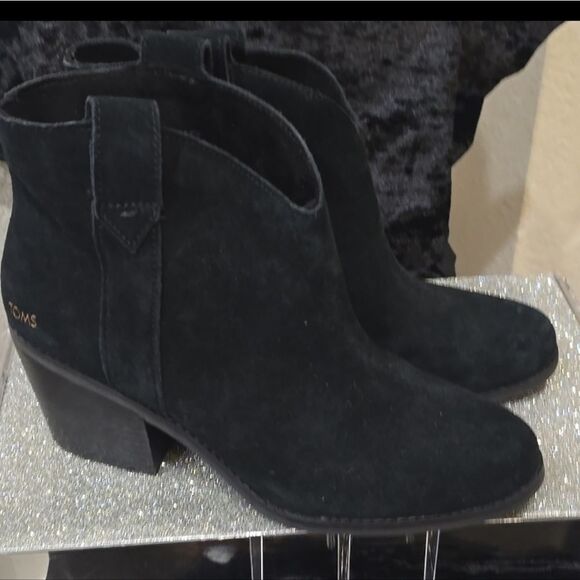 Toms Constance Heeled Boots- Black - Picture 9 of 10